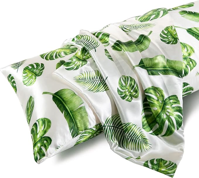 MR&HM Satin Body Pillow Cover, Soft and Breathable Body Pillow Case by MRHM