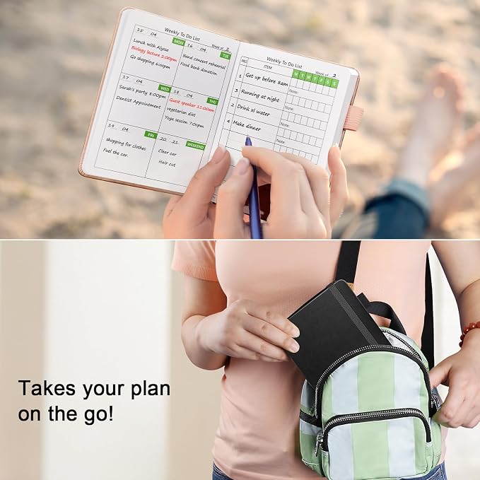 UpUDo Weekly Planner with Calendar, 160 pages Habits Tracker Journal - Image 4