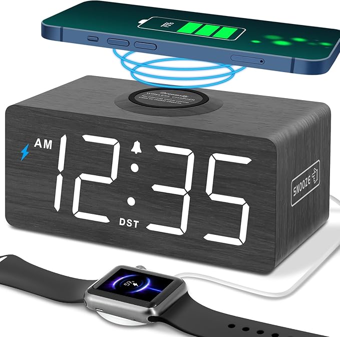 DreamSky Wooden Digital Alarm Clock by DreamSky