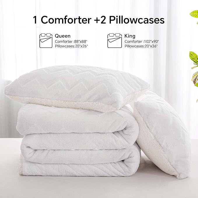 BEDELITE Fluffy Queen Comforter Set - Image 7