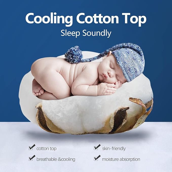 COONP Super Queen Mattress Topper, Extra Thick Pillowtop, Cooling Plush - Image 3