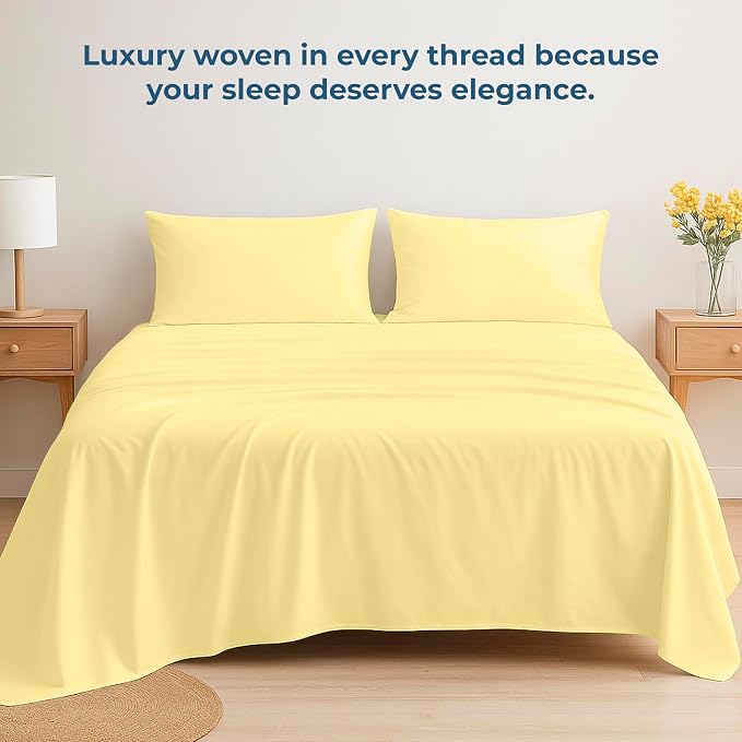 Royale Linens 100% Organic Cotton King Flat Sheet Only - Image 6