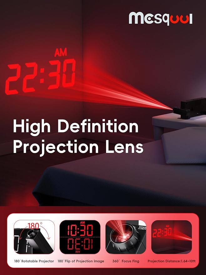 Projection Digital Alarm Clock - Image 3