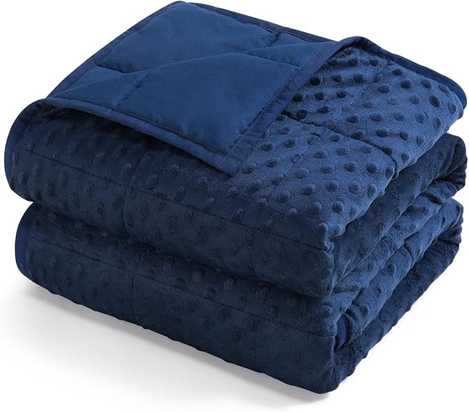 Kivik Weighted Blanket 15 lbs for Adults, Minky Dot Heavy Blankets, Microfiber by Kivik