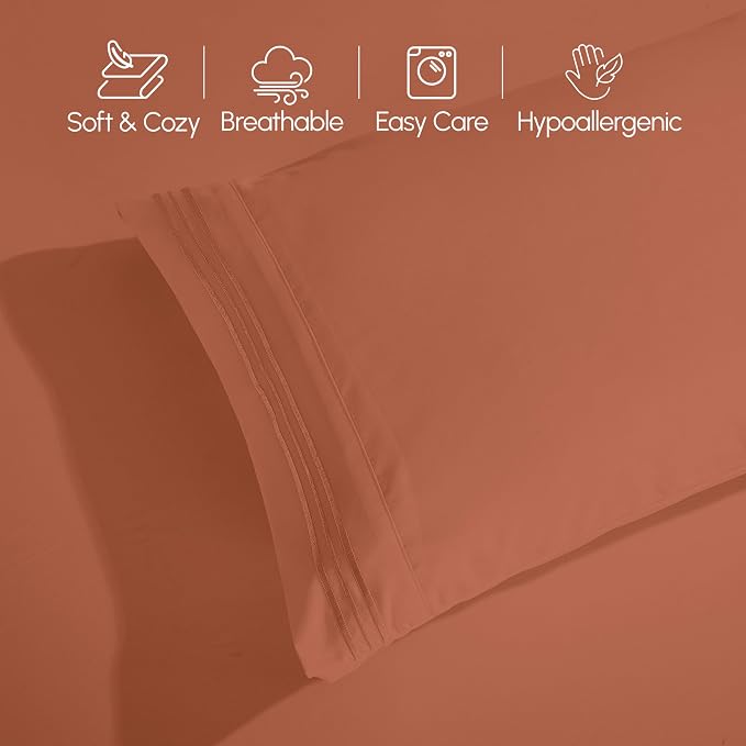 Elegant Comfort Luxurious 1500 Premium Hotel Quality Microfiber Three Line - Image 5