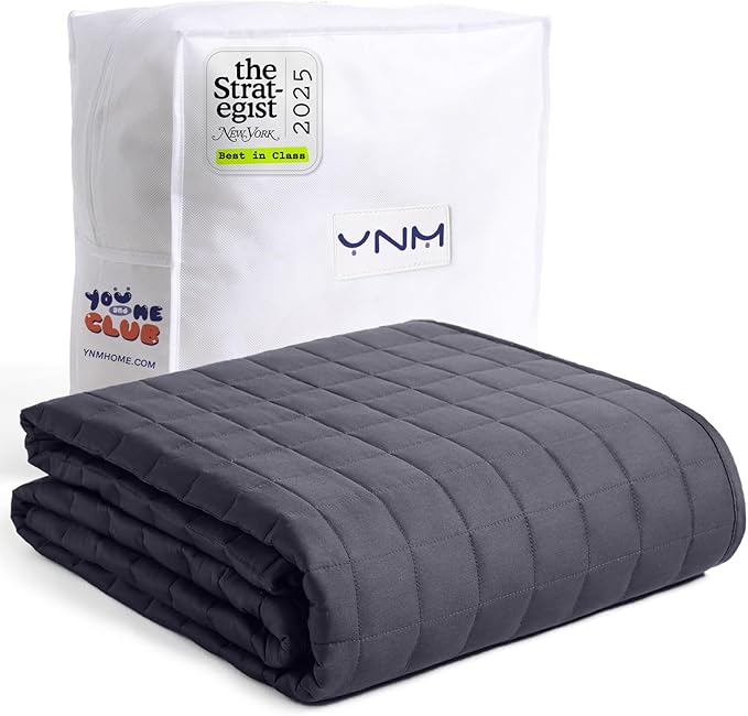 YnM Exclusive 25lbs Weighted Blanket, Smallest Compartments by YNM