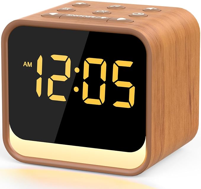 Housbay Wooden Sound Machine Alarm Clock by HOUSBAY