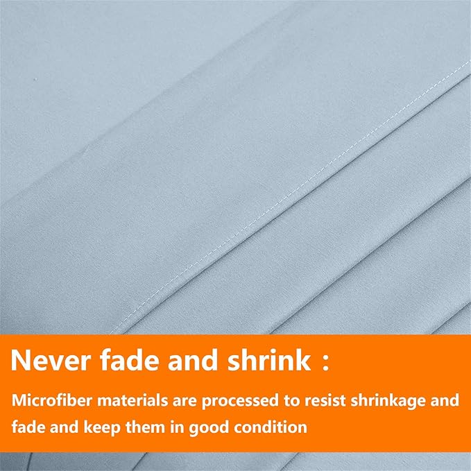 TAIMIT Light Blue King Comforter Set - Image 7