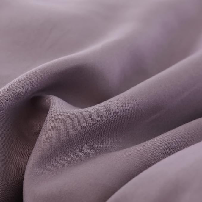 ROSGONIA King Size Comforter Set Dusty Purple - Image 9