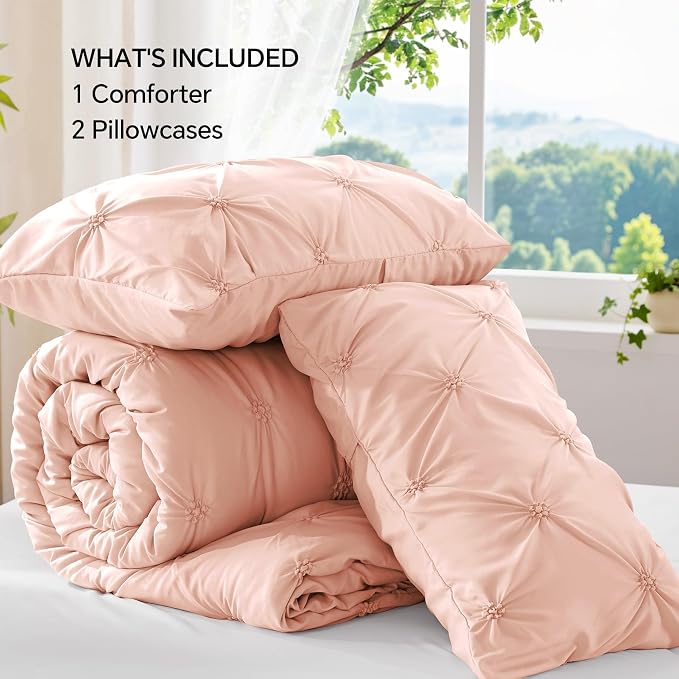 BEDELITE Dusty Pink Queen Comforter Set - Image 7
