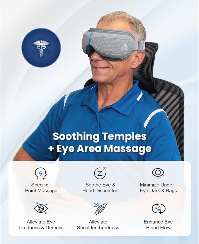 BOB AND BRAD Eye Massager with Heat and Cooling, EyeOasis 2 Eye Mask - Image 5
