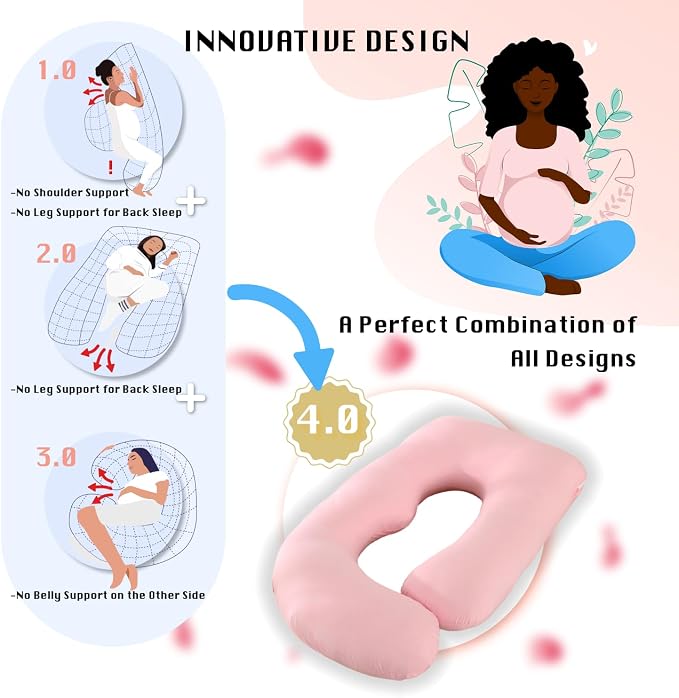 ALLOPERA Pregnancy Pillow, Full Body Maternity Pillow 57 inch, - Image 5