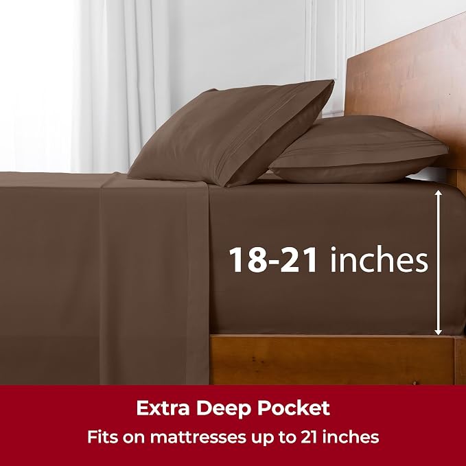 Mellanni Extra Deep Split King Sheets - Image 6