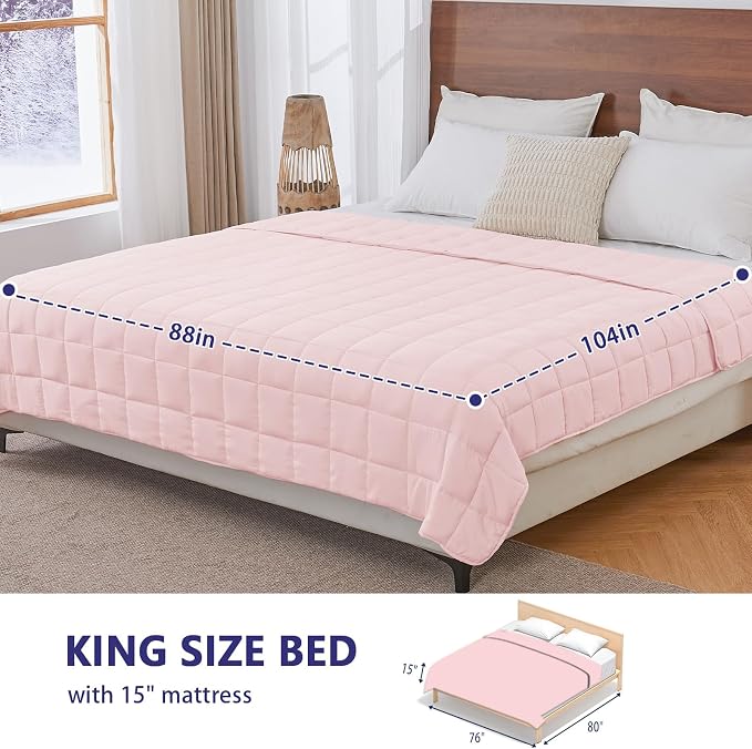 yescool Weighted Blanket for Adults Cooling Heavy Blanket for Sleeping Perfect - Image 2