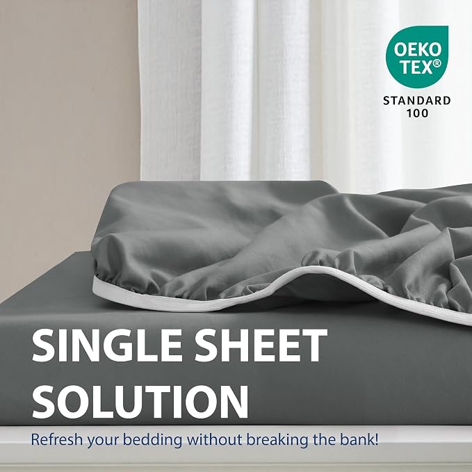 Cathay Home Full Fitted Sheet - Image 2