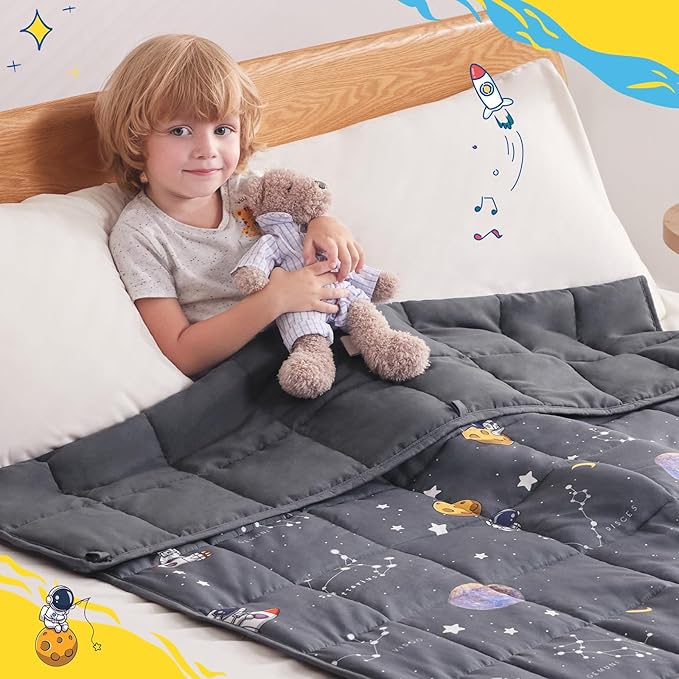 anfie Weighted Blanket Kids, Weighted Blanket Cooling Blanket - Image 3