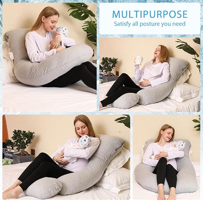 Chilling Home Pregnancy Pillow, Full Body Maternity Pillow - Image 5