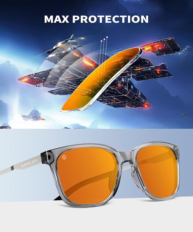 ANYLUV Blue Light Glasses for Men, Lightweight Computer Gaming Glasses - Image 4