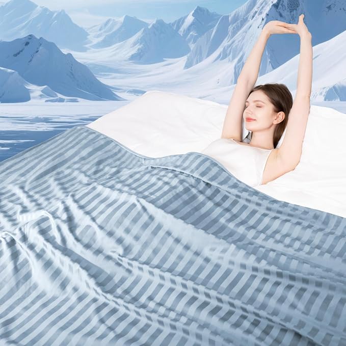 Elegear Revolutionary Cooling Blanket King, Absorbs Heat to Keep Body Cool by Elegear