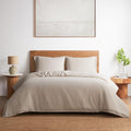 DAPU 100% Linen Duvet Cover Queen, Natural French Flax Breathable Duvet Cover 3 by DAPU