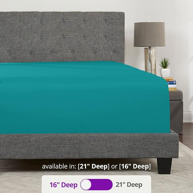Kids Twin XL Fitted Sheet Only – Real 16” XL Twin Fitted Sheets Fit Perfectly - Image 3