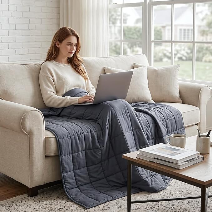 Weighted Idea Weighted Blanket for Adults Cooling Breathable Heavy Blanket - Image 9