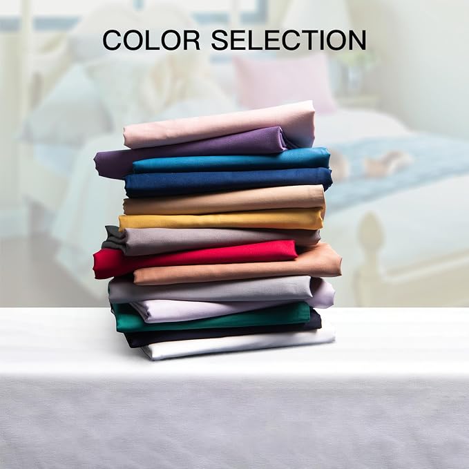 100% Cotton King Pillowcases Set of 2, Deep Dream 600 Thread Count Pillow Cases - Image 5