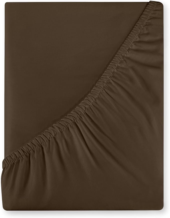 Royale Linens 400 Thread Count 100% American Grown Cotton Fitted Sheet Full Size by ROYALELINENS