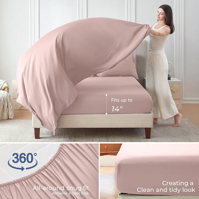 Sasttie California King Comforter Set, 7 Pieces Cal King Bed in a Bag, Complete - Image 4