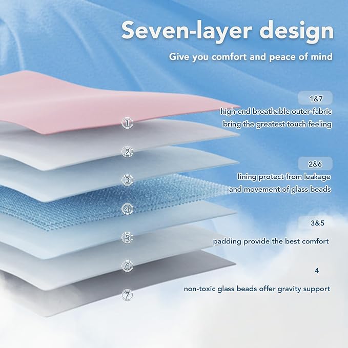 Topcee Weighted Blanket for Adults Queen Size Soft Cooling Heavy Blanket - Image 6