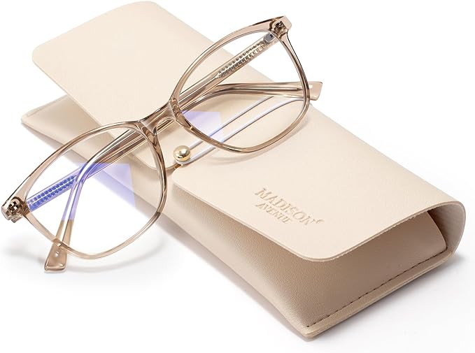 Madison Avenue Blue Light Blocking Glasses Anti Eyestrain UV Glare Blue Light by MadisonAvenue