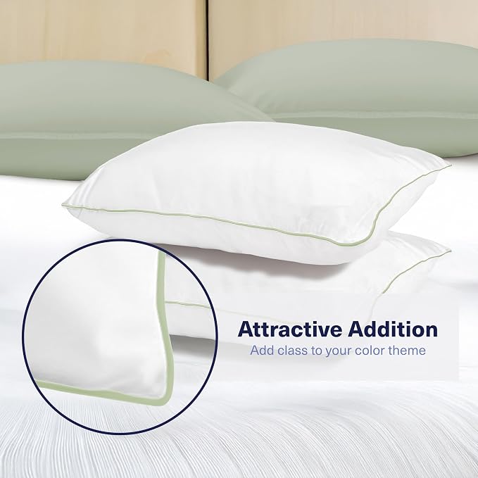 Kickoff Viscose Bamboo Pillowcase, 100% Organic Hidden Zippered Viscose Bamboo - Image 3