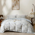 OAITE Duvet Cover Set Queen Size Floral Pattern Ultra Soft 100% Cotton Duvet by OAITE