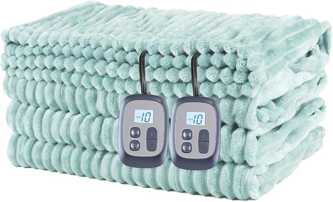 Heated Blanket Electric Blanket Queen Size 84''x90'' by Minervada
