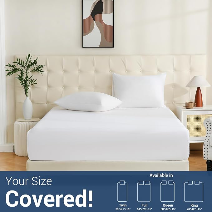 White Bulk Twin Fitted Sheet Only Deep Pocket 24 Pack, Quick Sort Bottom Bed - Image 7
