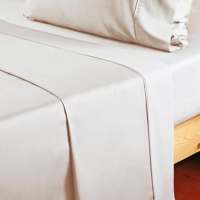 Cotton Cal King Flat Sheet Only, 600 Thread Count 100% Egyptian Cotton Top - Image 7