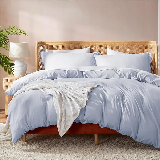 Nestl Ice Blue California King Duvet Cover Sets by Nestl