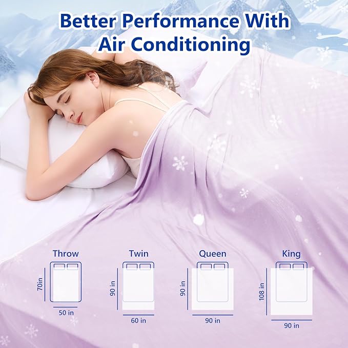 Topcee Cooling Blanket King Size- 90"x108" Summer Cooling Throw Blanket - Image 7