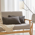 Simple&Opulence 100% Linen Lumbar Pillow Cover 12 x 20 Inches Set of 2 by SimpleOpulence