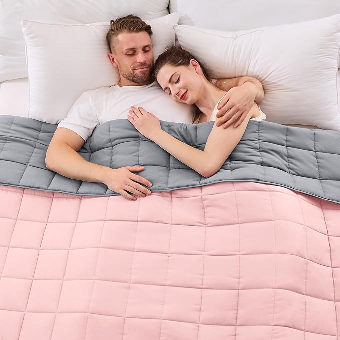 King Size Weighted Blanket for Adults Cooling Heavy Blanket for Sleeping by yescool