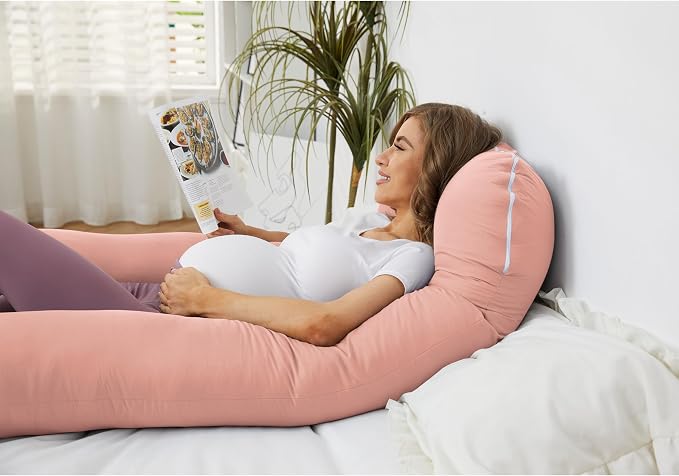 ZZZhen Pregnancy Pillow for Sleeping, U Shaped Maternity Pillow - Image 4