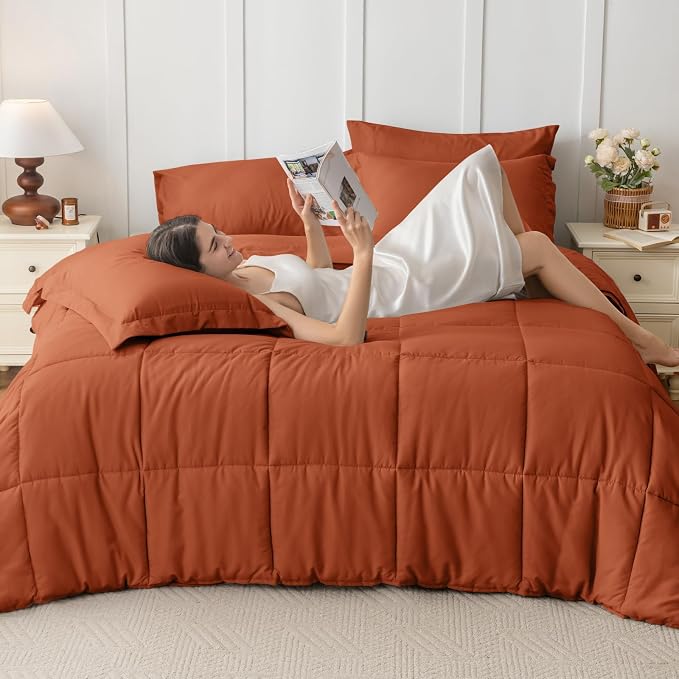 JOLLYVOGUE King Comforter Set, Ultra-Soft Bed in a Bag King Size 7 Pieces - Image 6