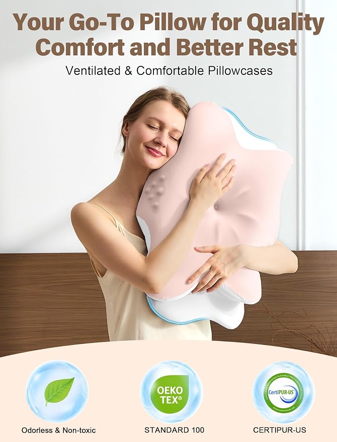 Cervical Neck Pillow for Pain Relief – Ergonomic Memory Foam Pillow for Side - Image 6