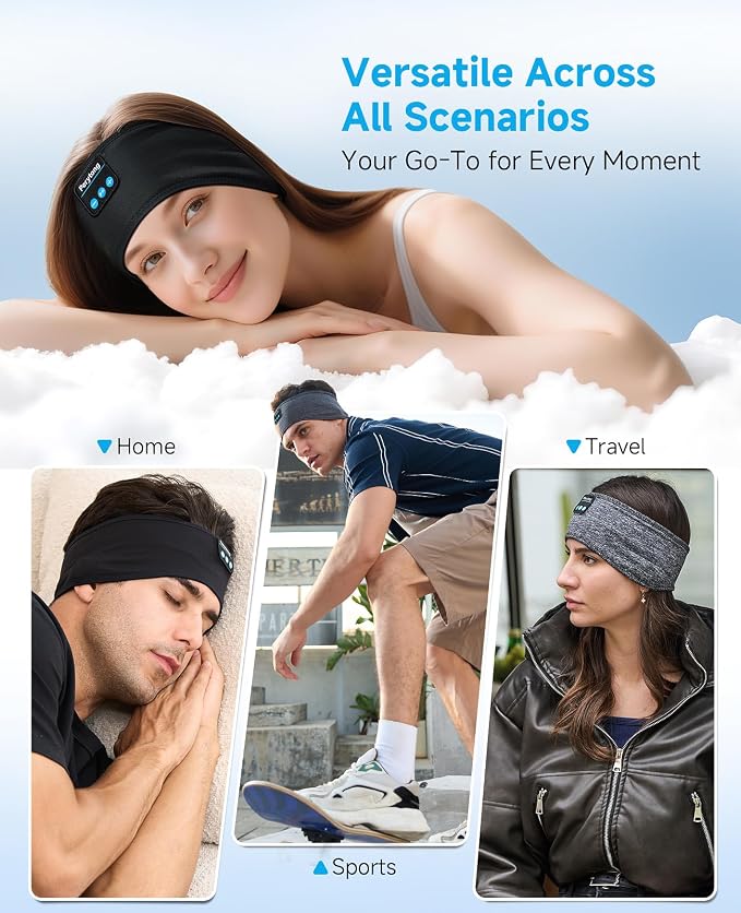 Perytong Sleep Headphones Wireless, Air Travel, Meditation - Image 5