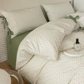 mixinni Red Floral Duvet Cover Set Twin Size by mixinni