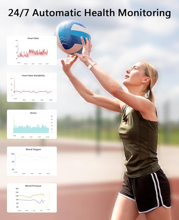 Smart Bracelet for Women, Wearable Health Activity Fitness Trackers, 24H Sleep - Image 2
