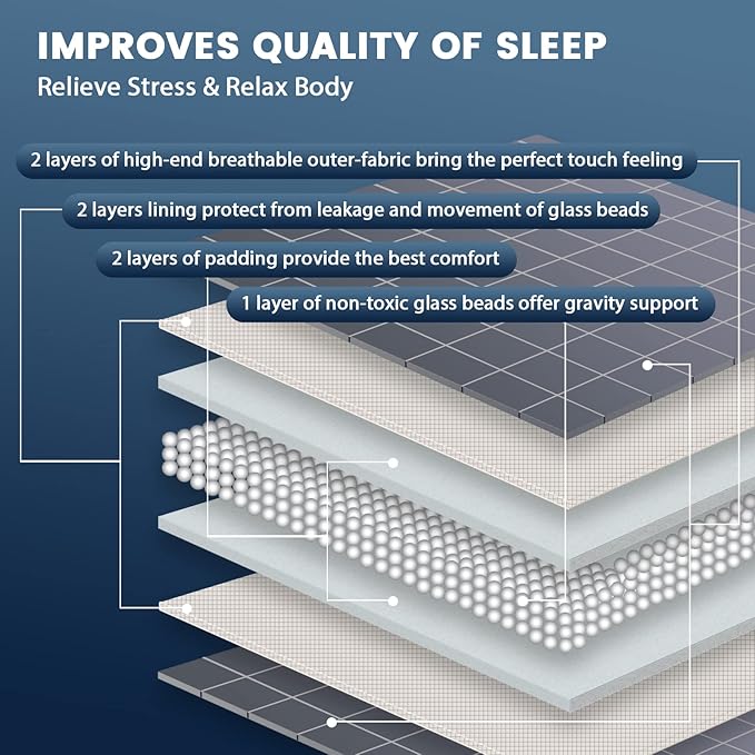 CuteKing Weighted Blanket for Adults Heavy Blanket for 140-150lbs, Weighted - Image 3