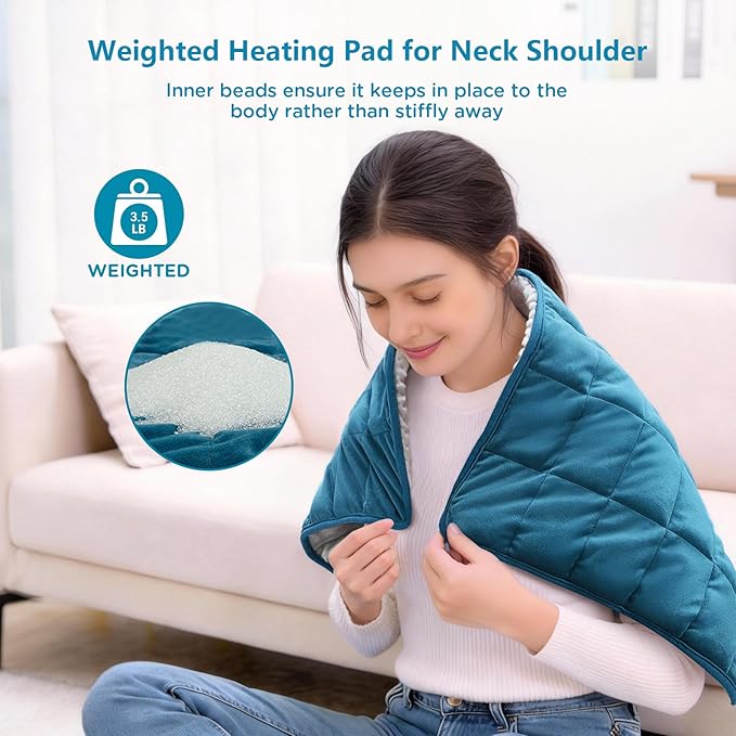 Comfytemp Weighted Heating Pad for Back & Period, FSA Eligible Extra Large - Image 4