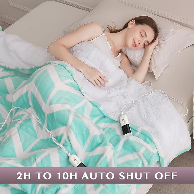VENTIMI Electric Blanket Queen Size, Fast Heating Blanket - Image 3