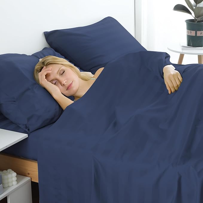 Cotton Queen Flat Sheet Only, 600 Thread Count 100% Egyptian Cotton Top Sheet - Image 6